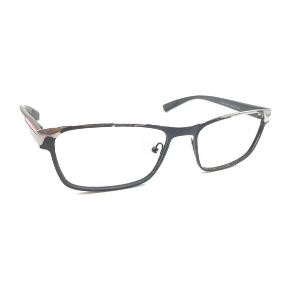 Prada VPS 50G DG0-1O1 Matte Black Red Eyeglasses Frames 55-17 140 Italy Designer - Picture 1 of 12